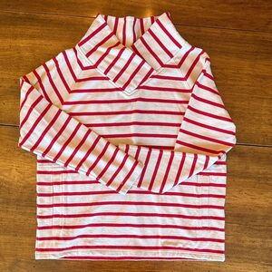 Lilla P Red and White Striped Top
